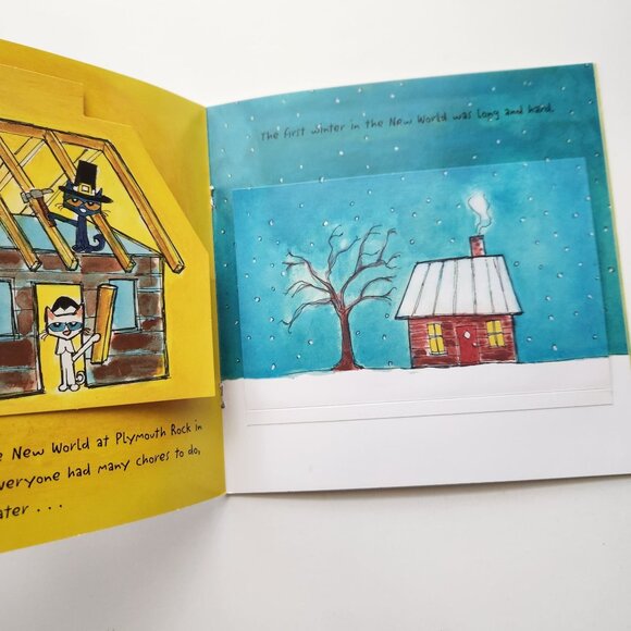 Pete The Cat The First Thanksgiving Lift-The-Flap Book By Kimberly & James Dean - Picture 5 of 9